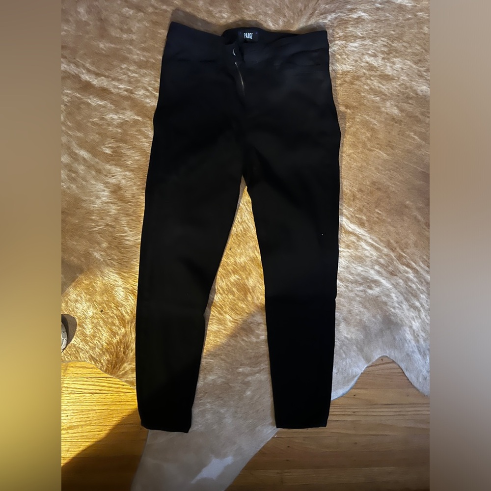 Paige: Skinny Jeans: Black: 31